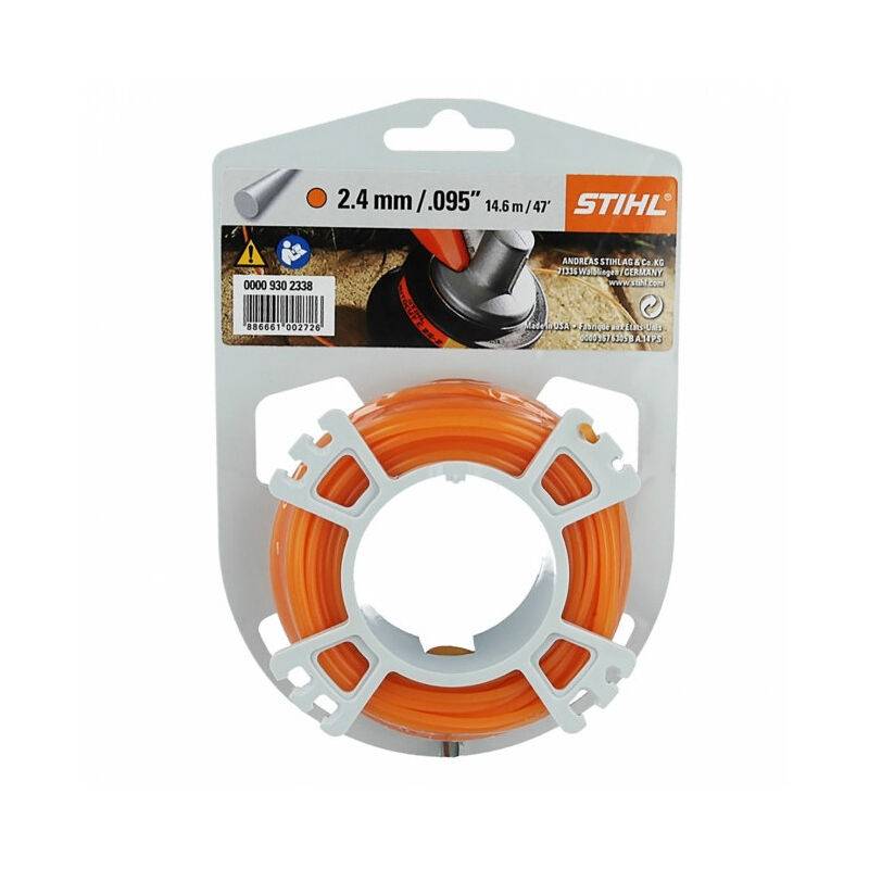 Bobine de fil coupe-bordure nylon blanc Ø2.4 mm L.14.6 m - Stihl