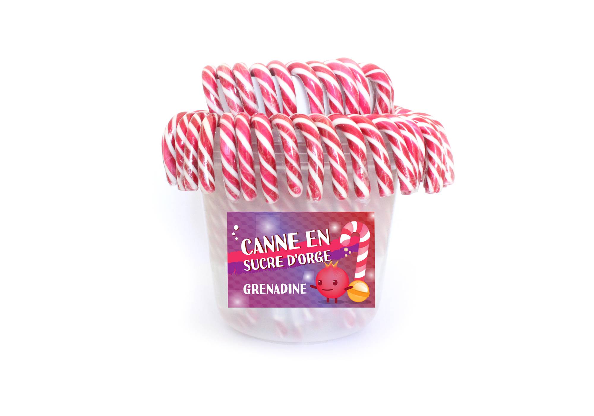 Finabeil - Sucre d'orge canne goût grenadine 28 g - Finabeil