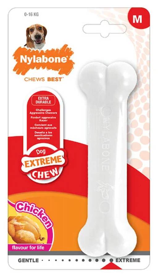 Nylabone - Os à mâcher pour chien poulet - NYLABONE