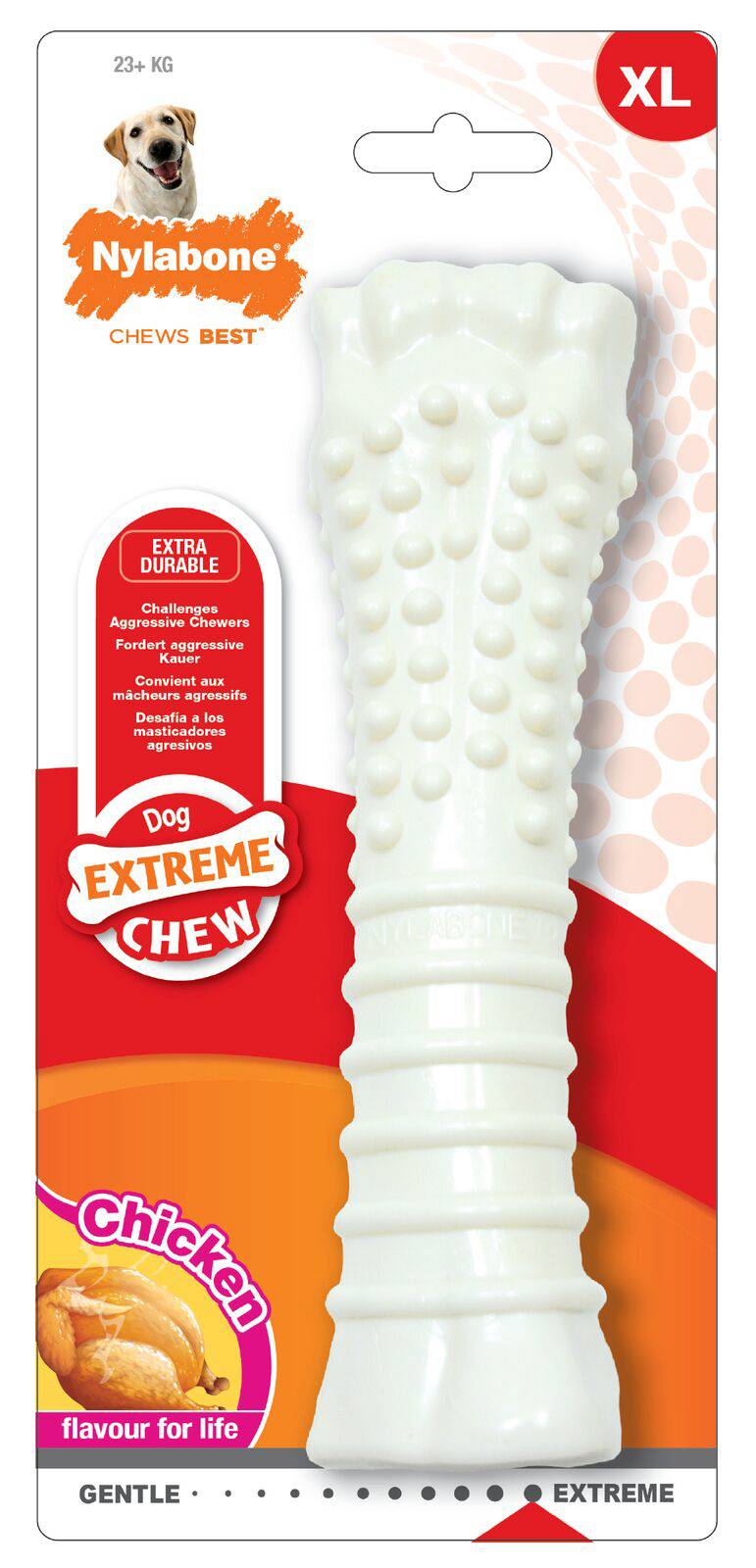 Nylabone - Os à mâcher Extreme Chew au poulet taille XL - Image 1