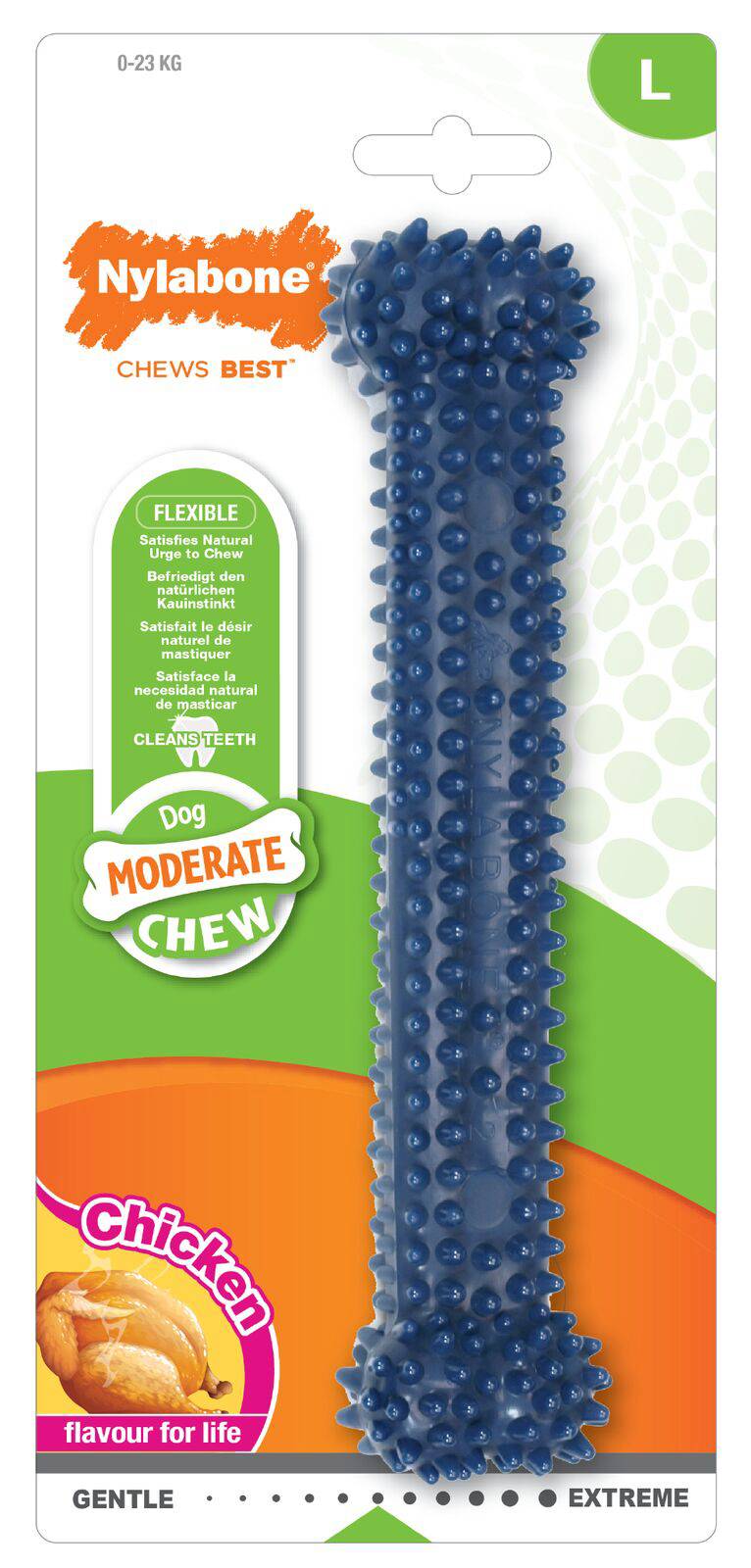 Nylabone - Jouet Pour Chien Dental Chew Poulet taille L - NYLABONE