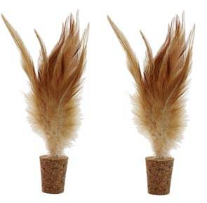 Anka - Jouet chat 2 bouchons et plumes – ANKA - Imagen 1