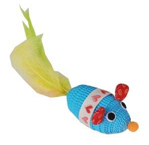 Anka - Anka - Jouet love mouse avec plumes : L.17 x l.4,5 cm - Image 1