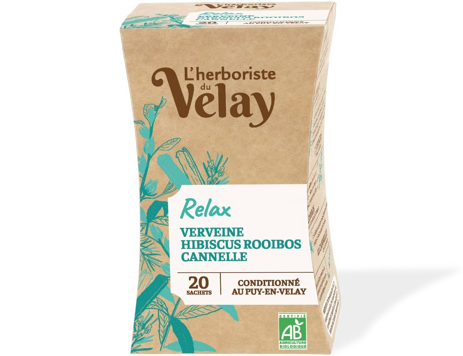 Herboriste du Velay - Infusión BIO relax x20 - L'Herboriste du Velay