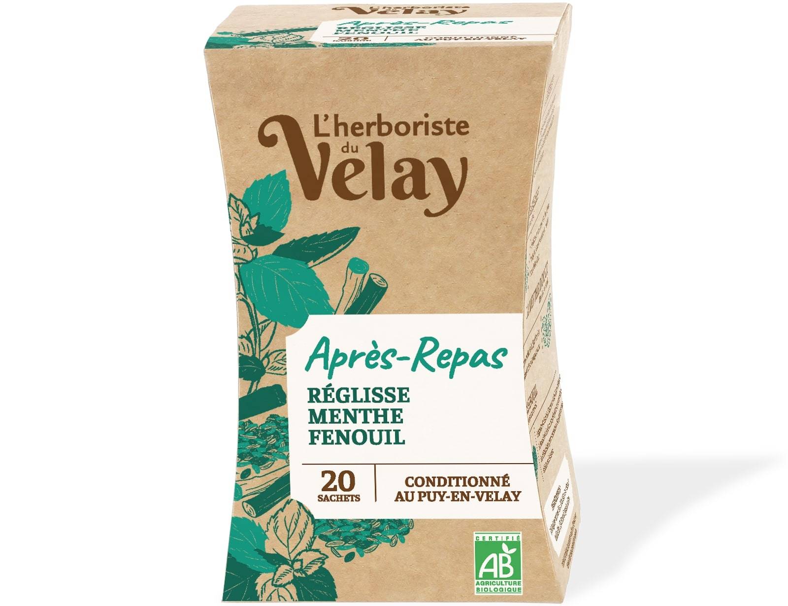 Herboriste du Velay - Infusion BIO après-repas x20 - L'Herboriste du Velay