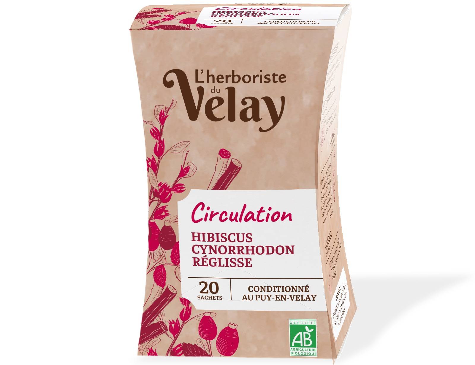 Herboriste du Velay - Infusion BIO circulation x20 - L'Herboriste du Velay
