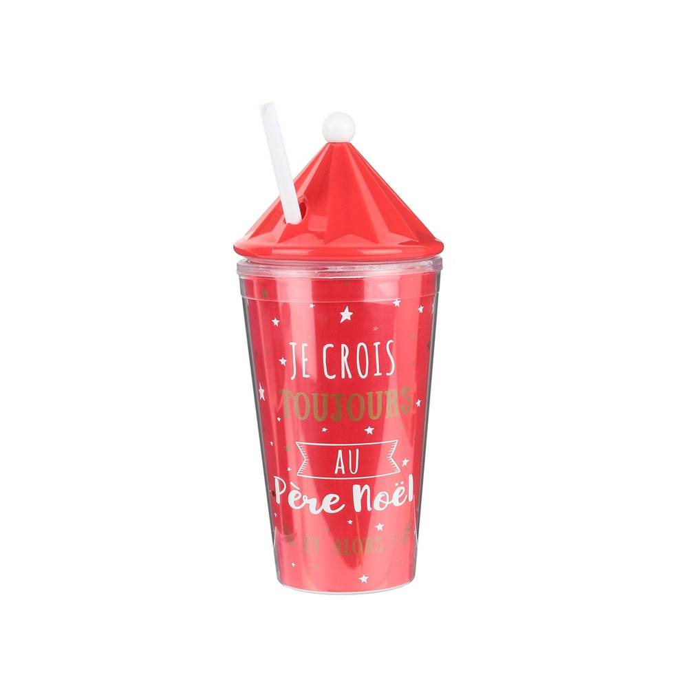 Mug noël plastique couvercle en forme cône - Imagen 2