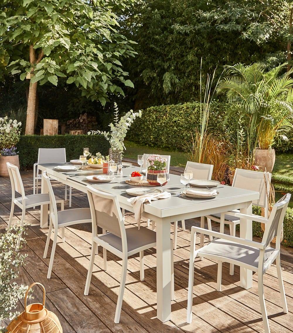 Ecloz - Ecloz - Table extensible Vera L.256/320 x l.100 x  H.76 cm - Imagen 2