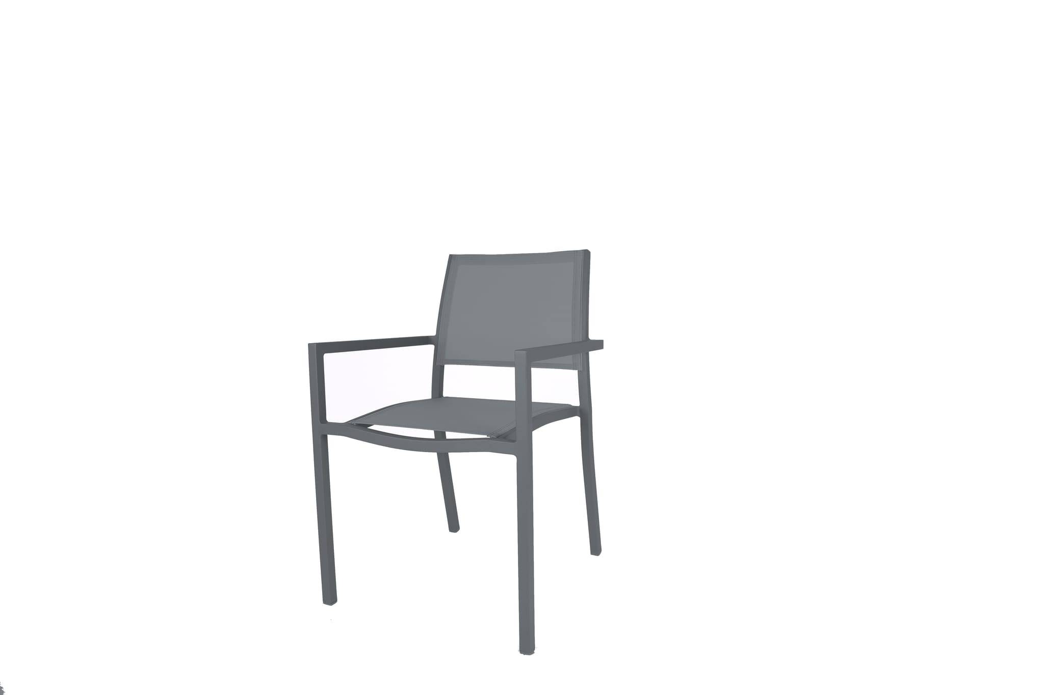 Ecloz - Sillón de jardín aluminio y textileno Haby Antracita - ECLOZ - Imagen 6