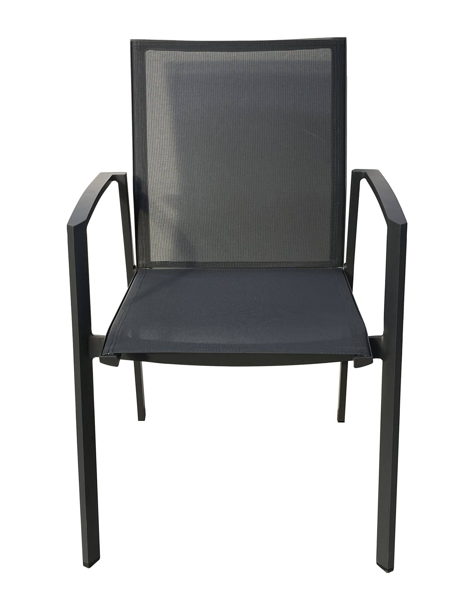 Ecloz - Fauteuil Alex Alu Text Anthracite - ECLOZ - Imagen 4