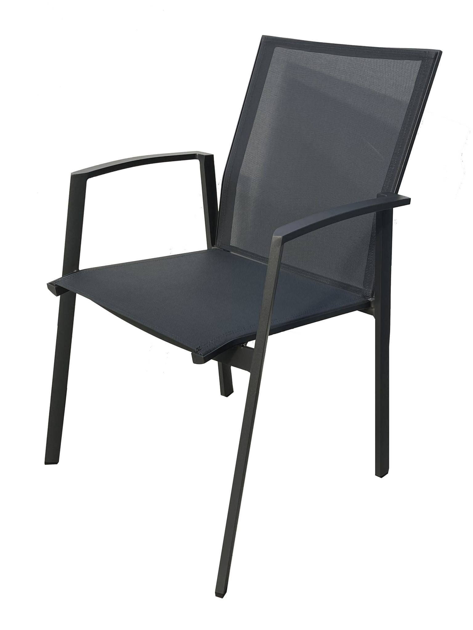 Ecloz - Fauteuil Alex Alu Text Anthracite - ECLOZ - Imagen 2