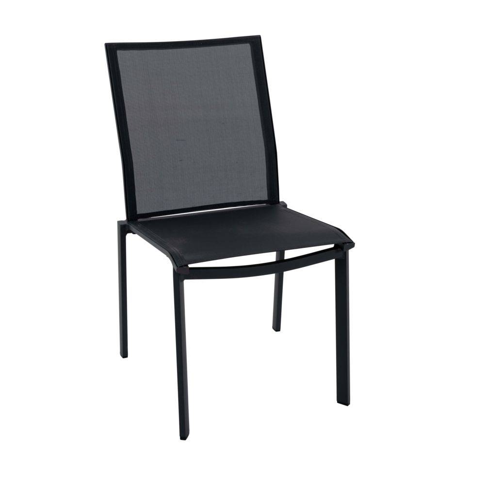 Ecloz - Chaise Alex Alu Text Anthracite - ECLOZ - Imagen 1