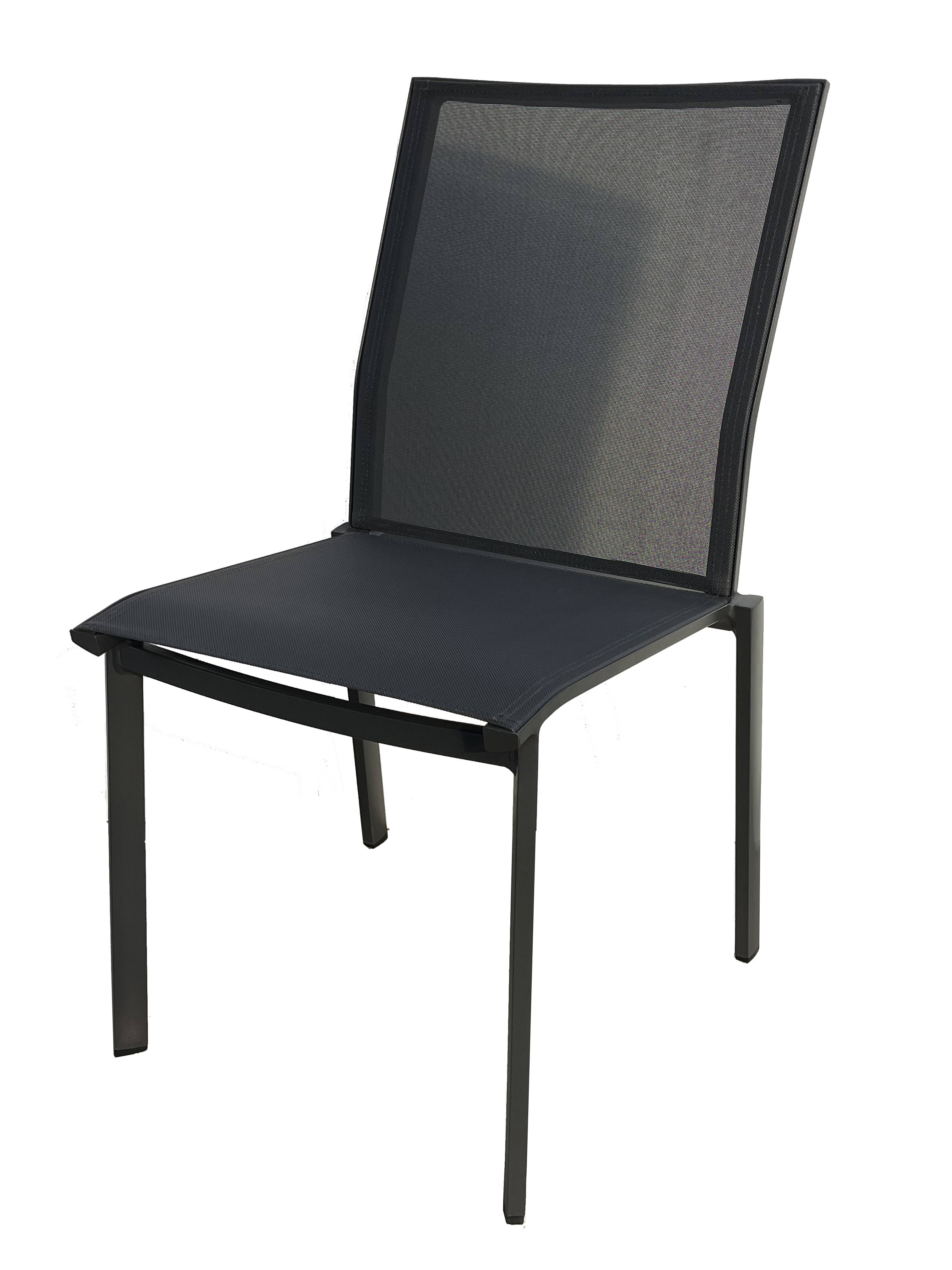 Ecloz - Chaise Alex Alu Text Anthracite - ECLOZ - Imagen 2