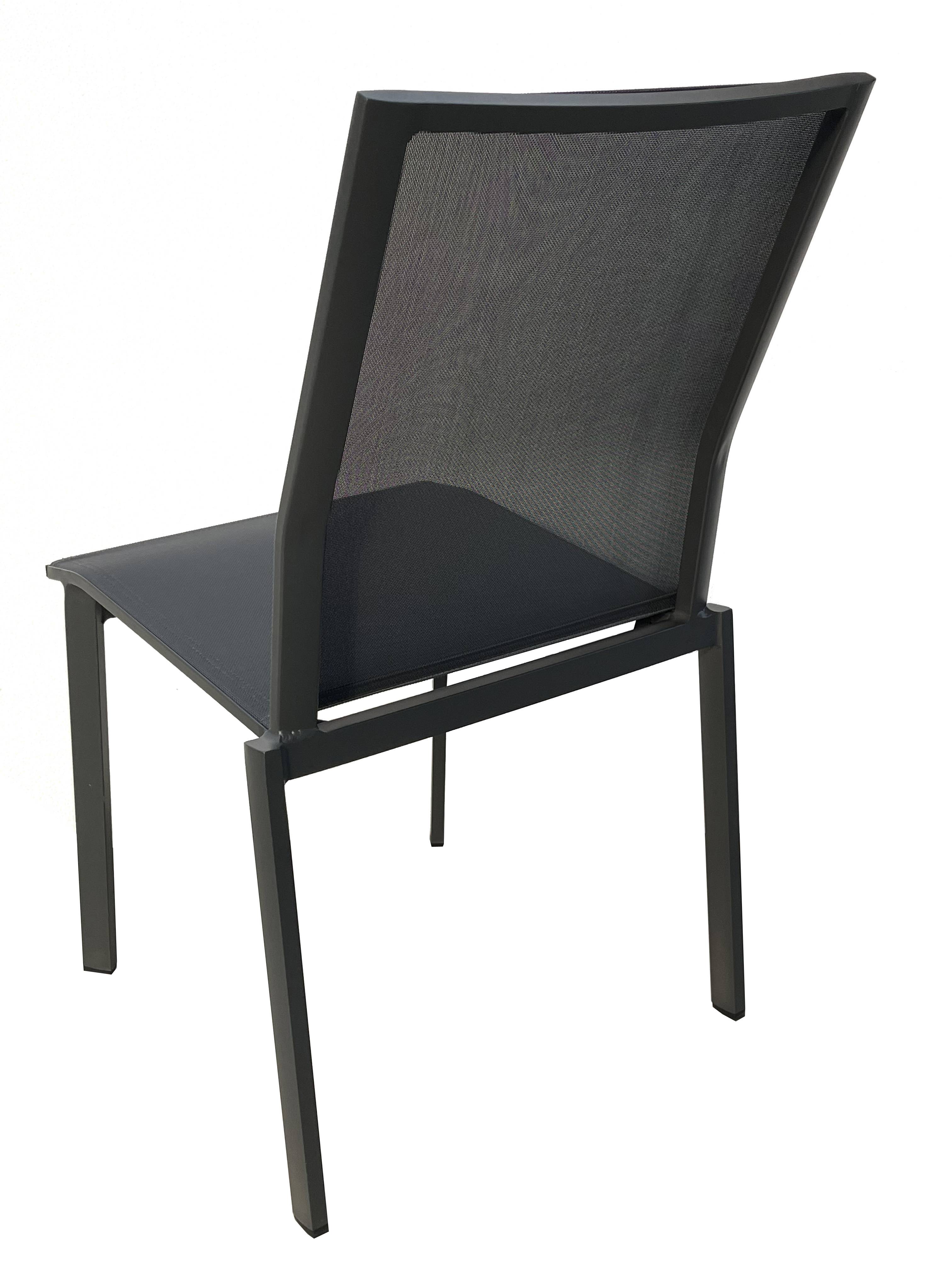 Ecloz - Chaise Alex Alu Text Anthracite - ECLOZ - Imagen 4