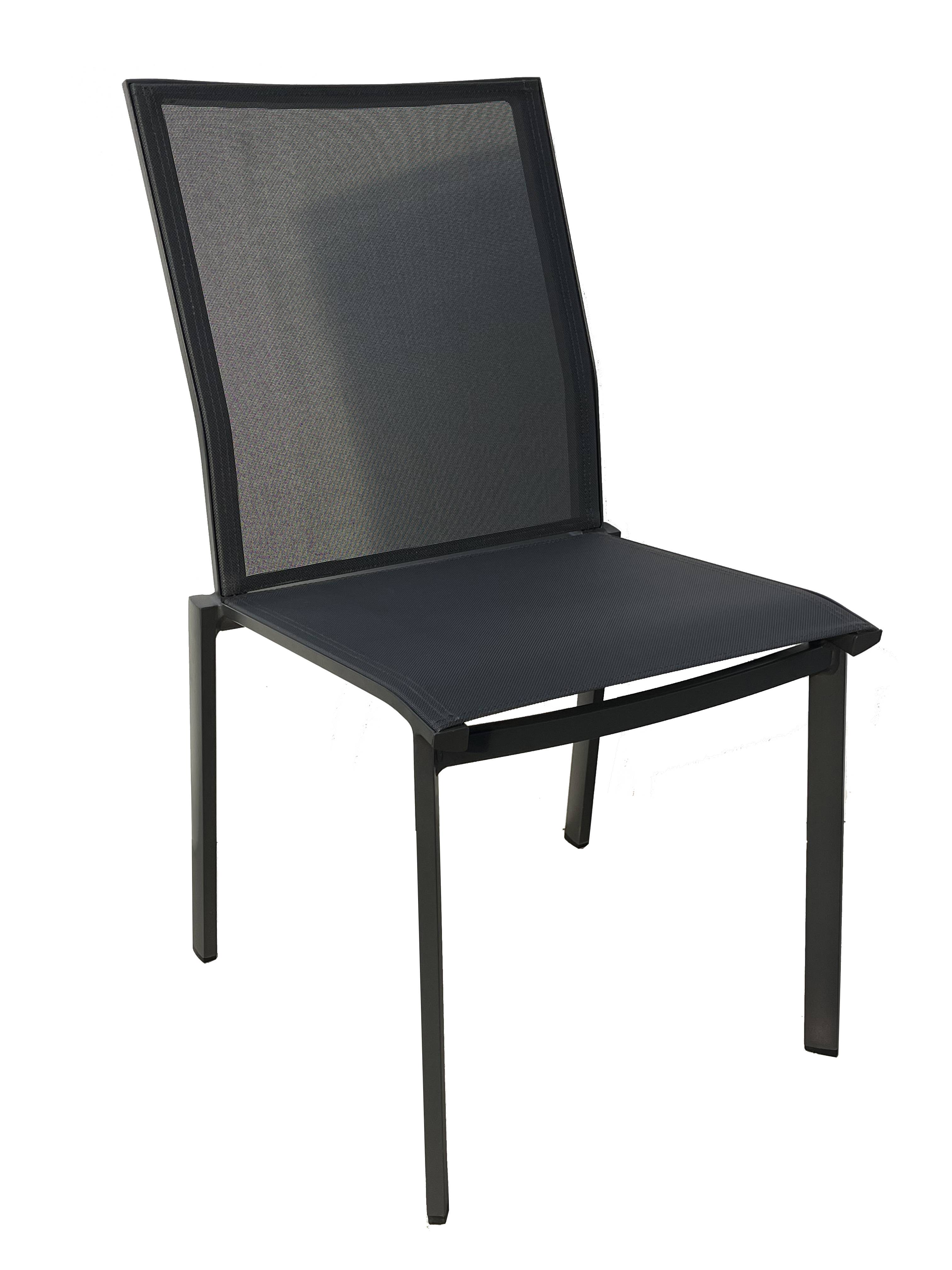 Ecloz - Chaise Alex Alu Text Anthracite - ECLOZ - Imagen 3