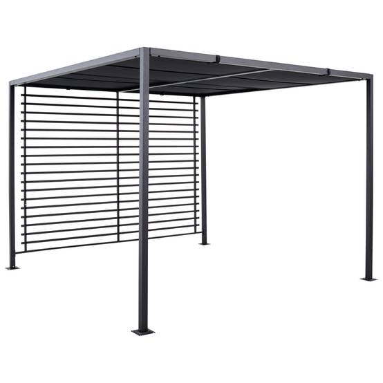 Ecloz - Tonnelle Orlando aluminium 2,8 m x 2,8 m anthracite - ECLOZ - Image 6