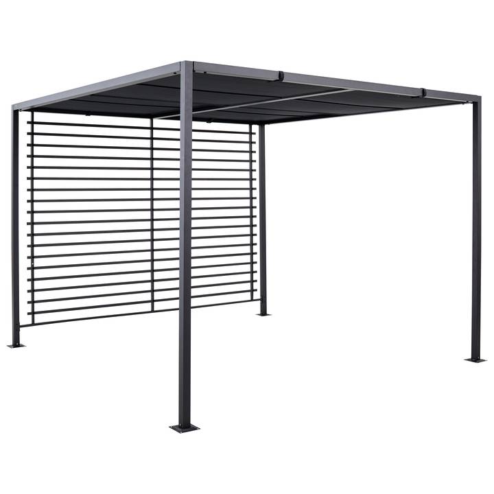 Ecloz - Tonnelle Orlando aluminium 2,8 m x 2,8 m anthracite - ECLOZ - Image 6