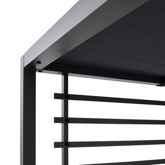Ecloz - Tonnelle Orlando aluminium 2,8 m x 2,8 m anthracite - ECLOZ - Image 2