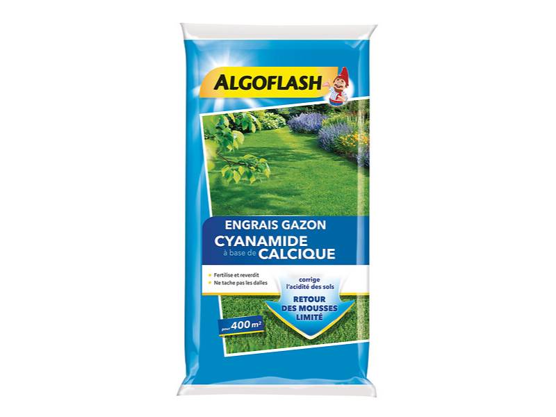 Algoflash - Engrais gazon cyanamide 20kg 400m² - ALGOFLASH - Imagen 1