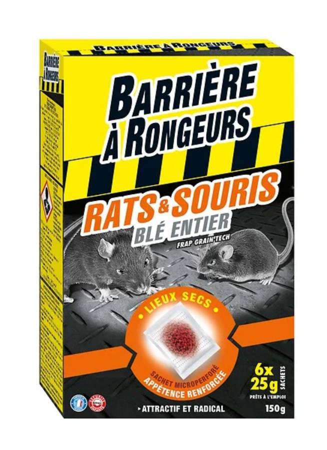 Barrière à rongeurs - Sachets d'appâts Blé Entier - BARRIERE A RONGEURS - Imagen 1