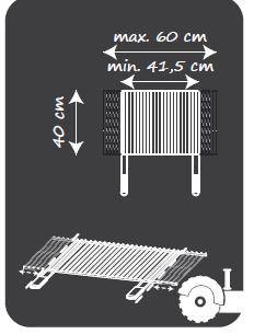 Somagic - Grille découpable en acier chromé L.60 x l.40 cm - Image 2