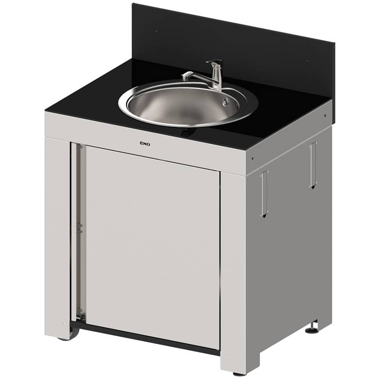 Eno - Eno - Module cuisine avec évier HPL et inox L.80 x l.60 x H.115 - Image 5