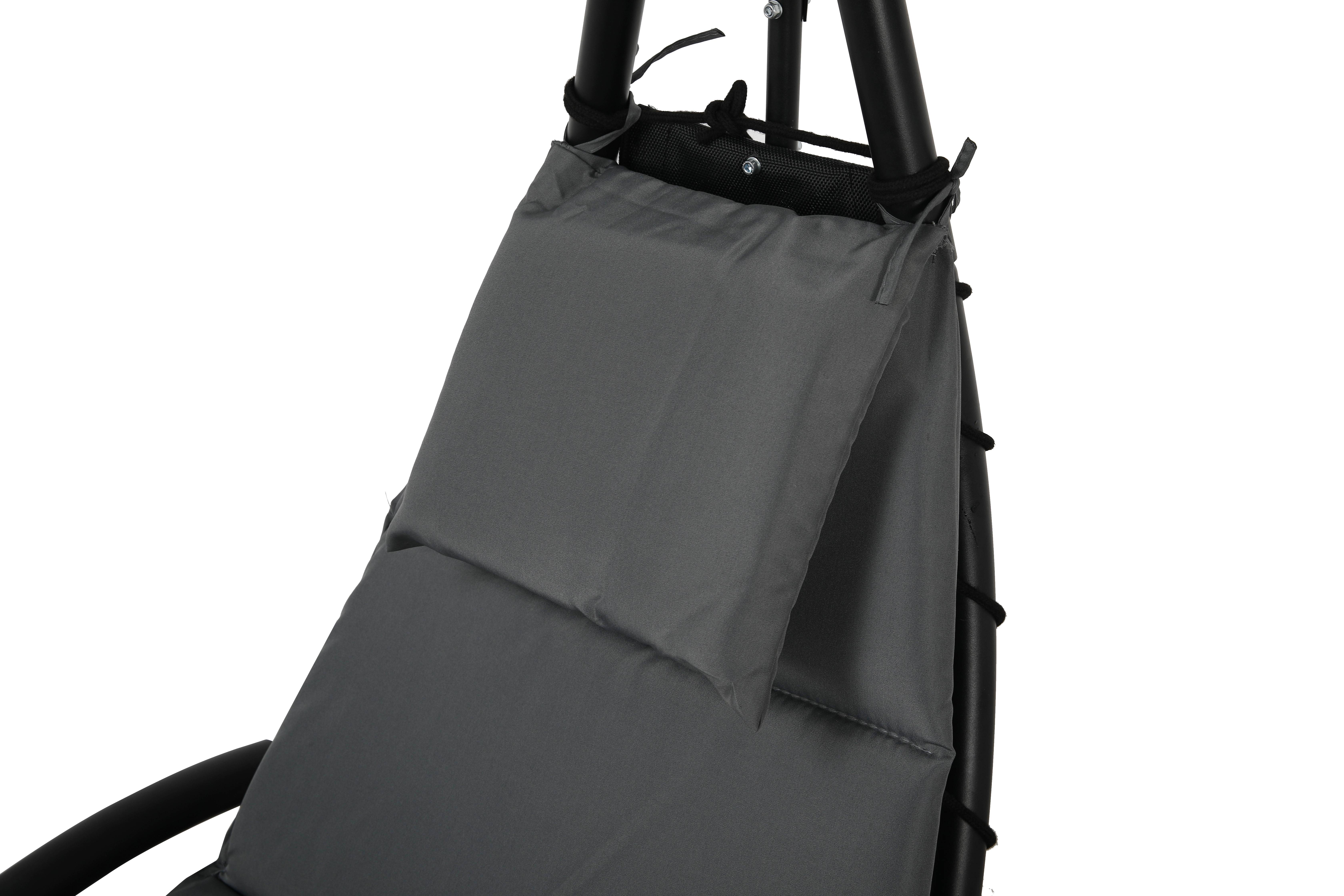 Ecloz - Transat loveuse à poser acier anthracite polyester Zoe ECLOZ - Imagen 4