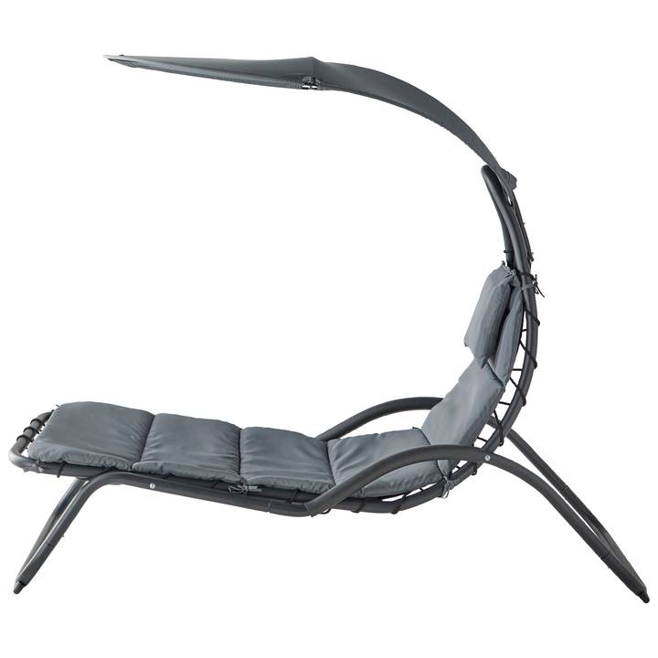 Ecloz - Transat loveuse à poser acier anthracite polyester Zoe ECLOZ - Imagen 7