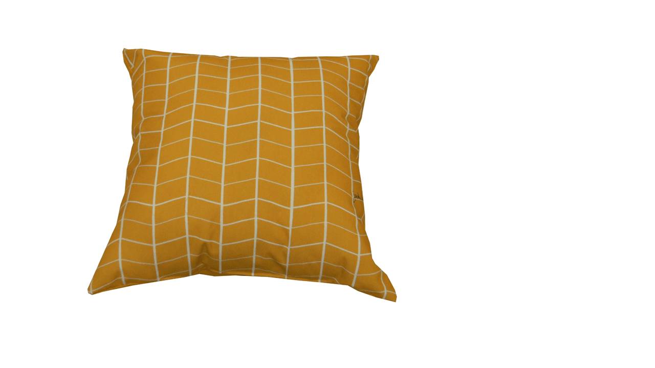 Coussin déco oslo safran 40 x 40 cm