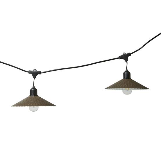 Guirlande vintage en métal et en verre L.600 cm - Image 3