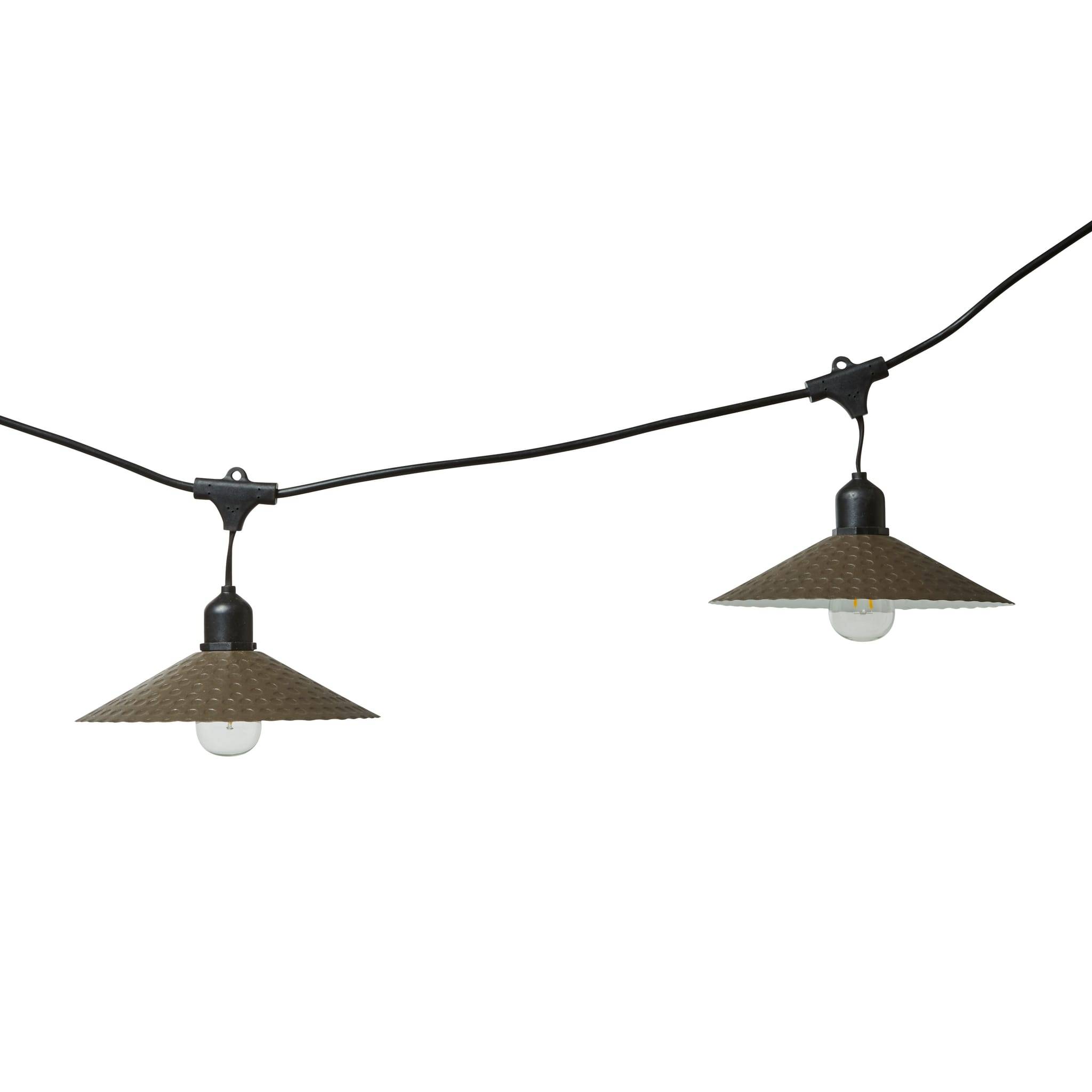 Guirlande vintage en métal et en verre L.600 cm - Image 3