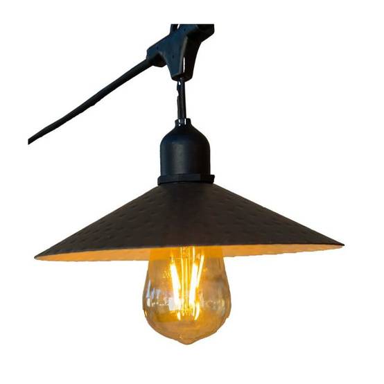 Guirlande vintage en métal et en verre L.600 cm - Image 5