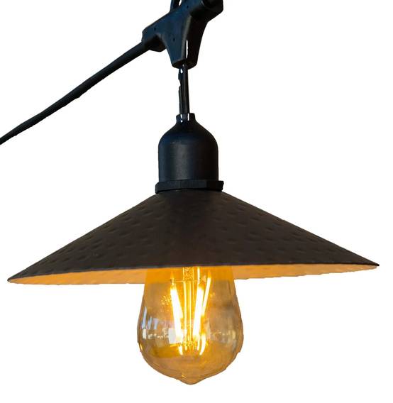 Guirlande vintage en métal et en verre L.600 cm - Image 10