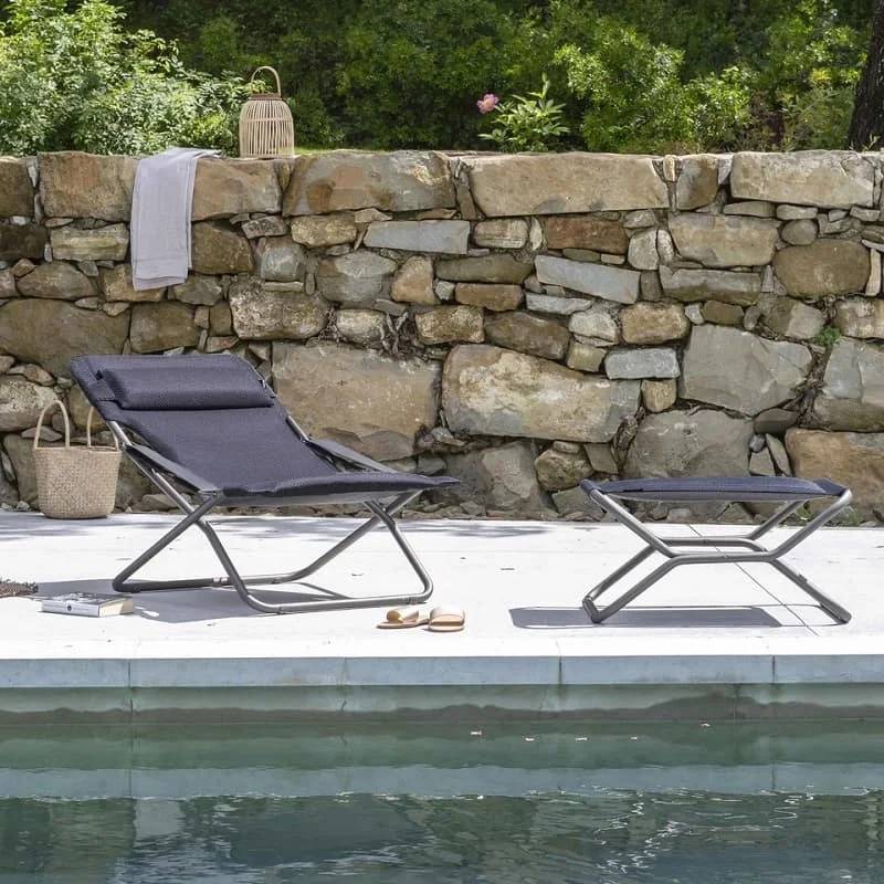 Lafuma-Mobilier - Transat de Jardin acier Be Comfort dark grey Transabed Lafuma Mobilier - Imagen 7