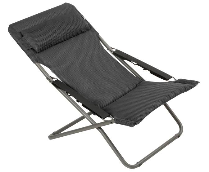 Lafuma-Mobilier - Transat de Jardin acier Be Comfort dark grey Transabed Lafuma Mobilier - Imagen 1