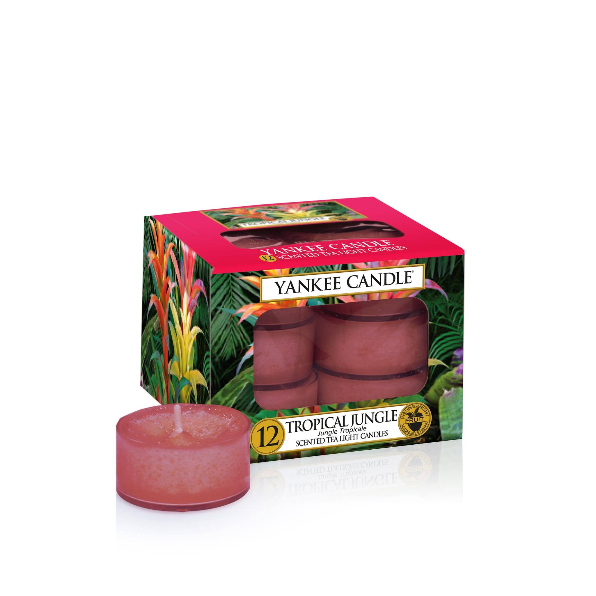 Yankee Candle - Velas de té de la selva tropical con aroma a flores tropicales