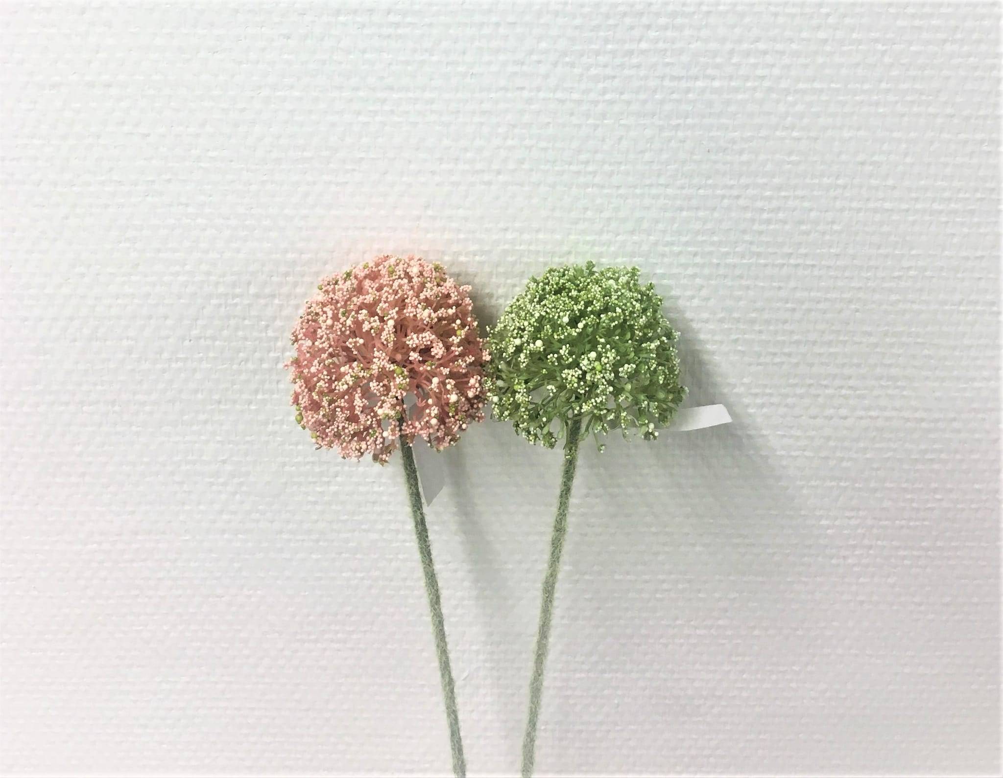Kalyste - Tige d'allium artificielle rose H.43 cm - Image 2