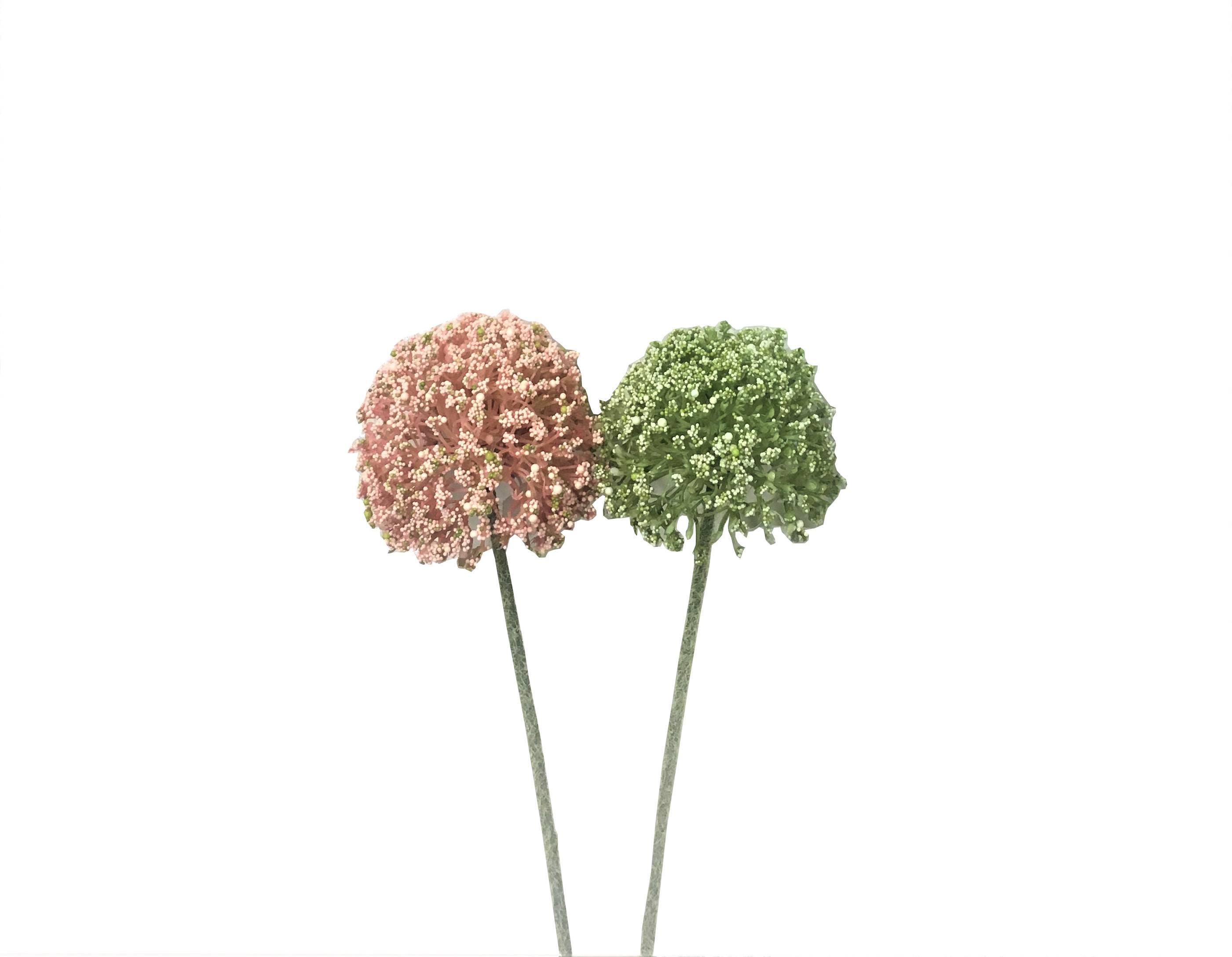Kalyste - Tige d'allium artificielle rose H.43 cm - Image 1