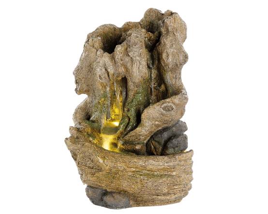 Decoris - Decoris - LED Fontaine bûche naturel L.35 x l.40 x H.59 cm