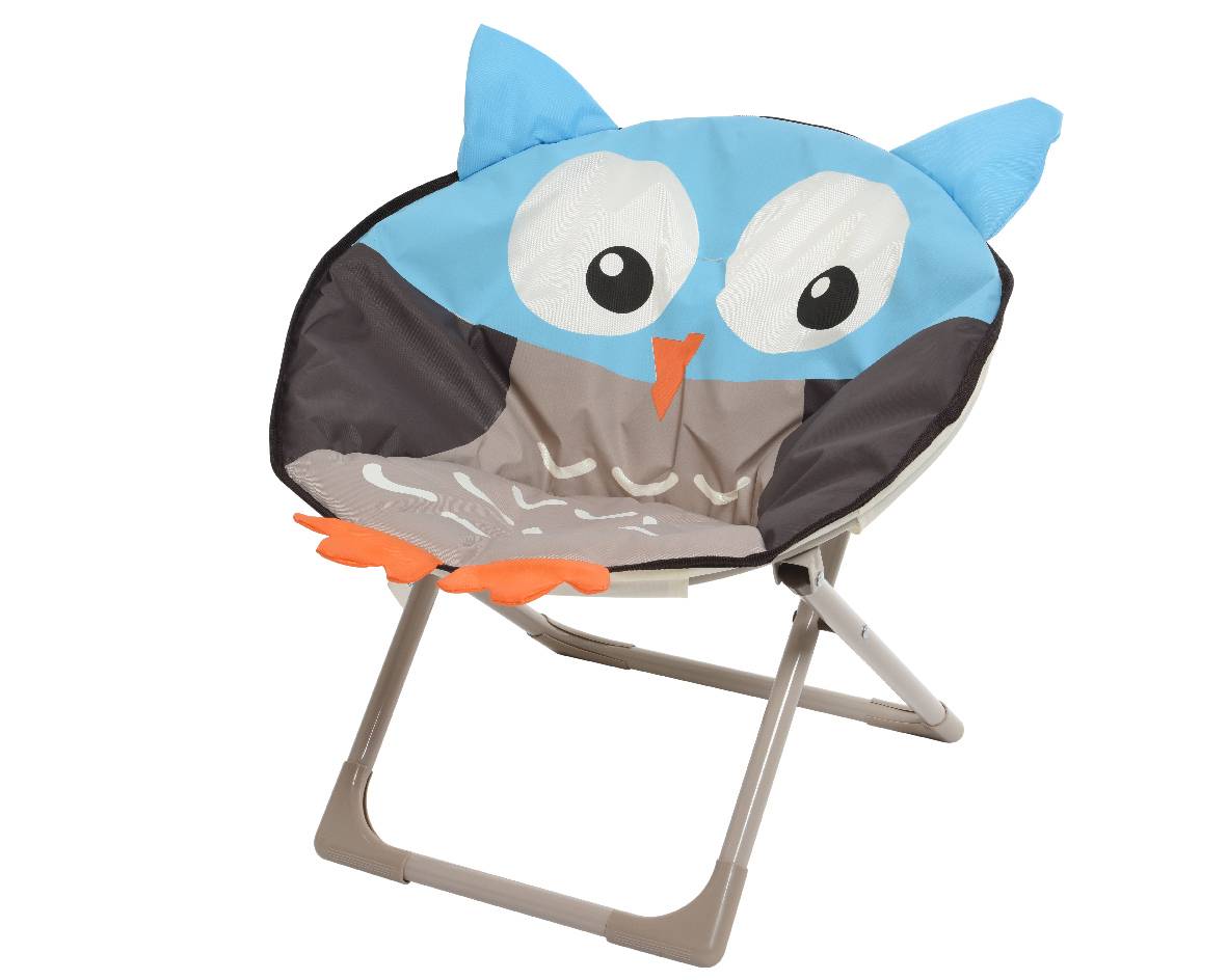 Decoris - Fauteuil pliant pour enfant Chouette Ø 48 cm H 48 cm - KAEMINGK