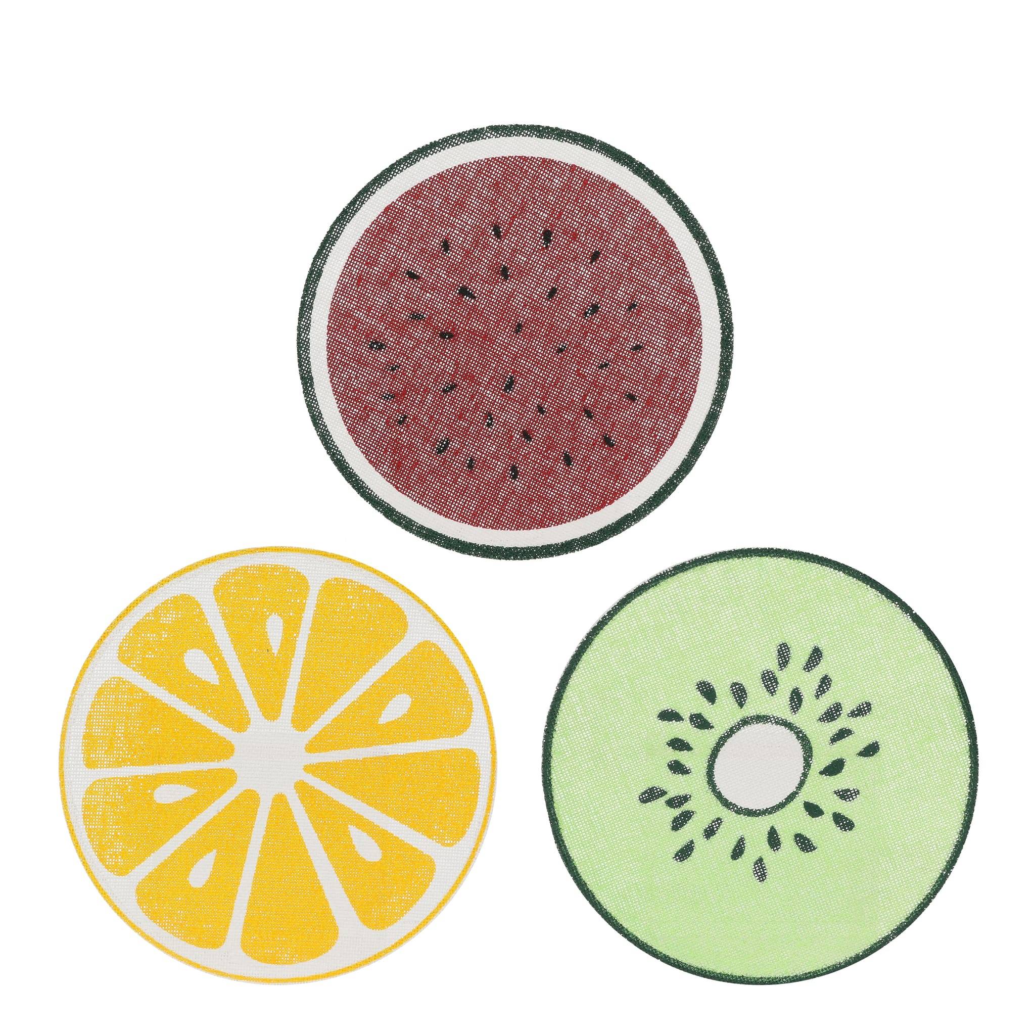 Mica Decorations - Set de table x3 assortis - L.38 x l.38 cm