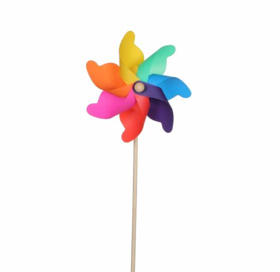 Mica Decorations - Mica Décorations - Moulins à vent multicolore 14 x 9 x 37 cm - Image 1