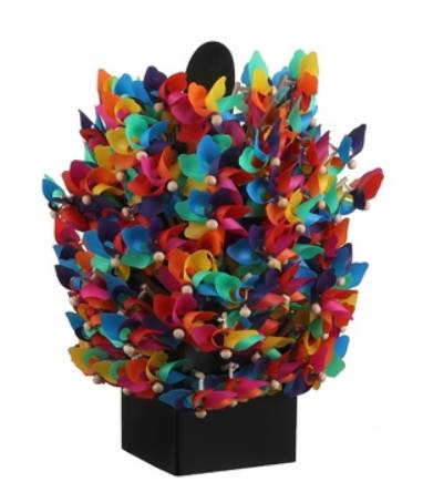 Mica Decorations - Mica Décorations - Moulins à vent multicolore 14 x 9 x 37 cm - Image 2