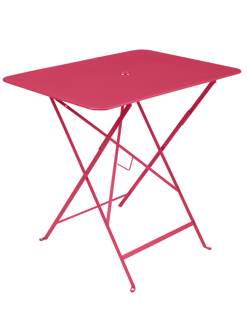 Table de jardin ronde pliante acier gris lapilli 2 personnes Bistro FERMOB