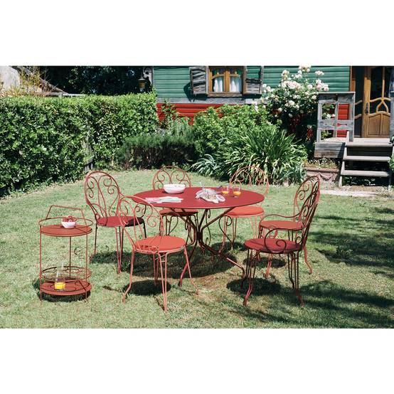 Fermob - Table de jardin ronde acier cactus 6 personnes Montmartre Fermob - Image 4