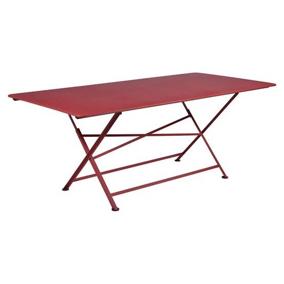 Fermob - Table de jardin rectangulaire pliante acier piment 8 personnes Cargo Fermob - Image 8