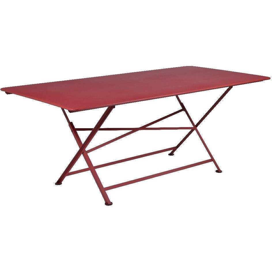 Fermob - Table de jardin rectangulaire pliante acier piment 8 personnes Cargo Fermob - Image 1
