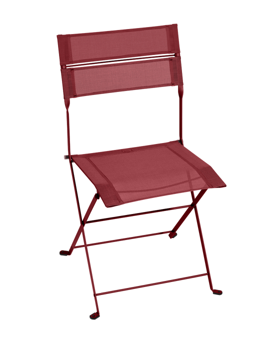 Fermob - Chaise de jardin pliante acier textilène piment Latitude Fermob - Image 1