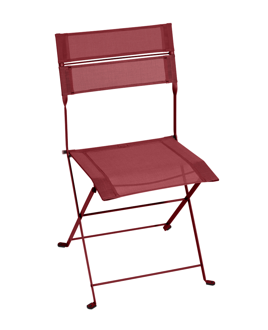 Fermob - Chaise de jardin pliante acier textilène piment Latitude Fermob - Image 1