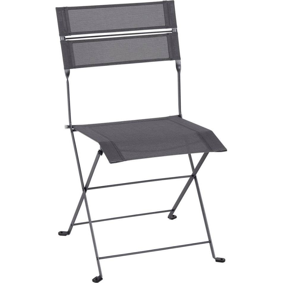 Fermob - Chaise de jardin pliante acier textilène carbone Latitude Fermob - Image 5